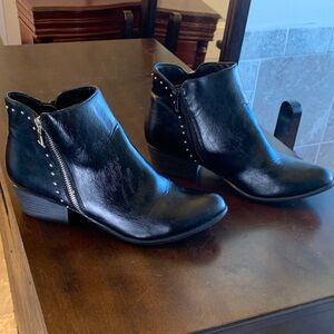 Esprit Black Ankle Boots with Silver Studs